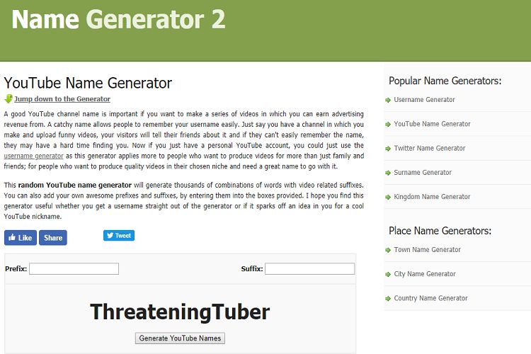 Best Youtube Channel Name Generator - SkyTechosting