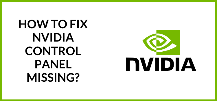 fix nvidia control panel missing