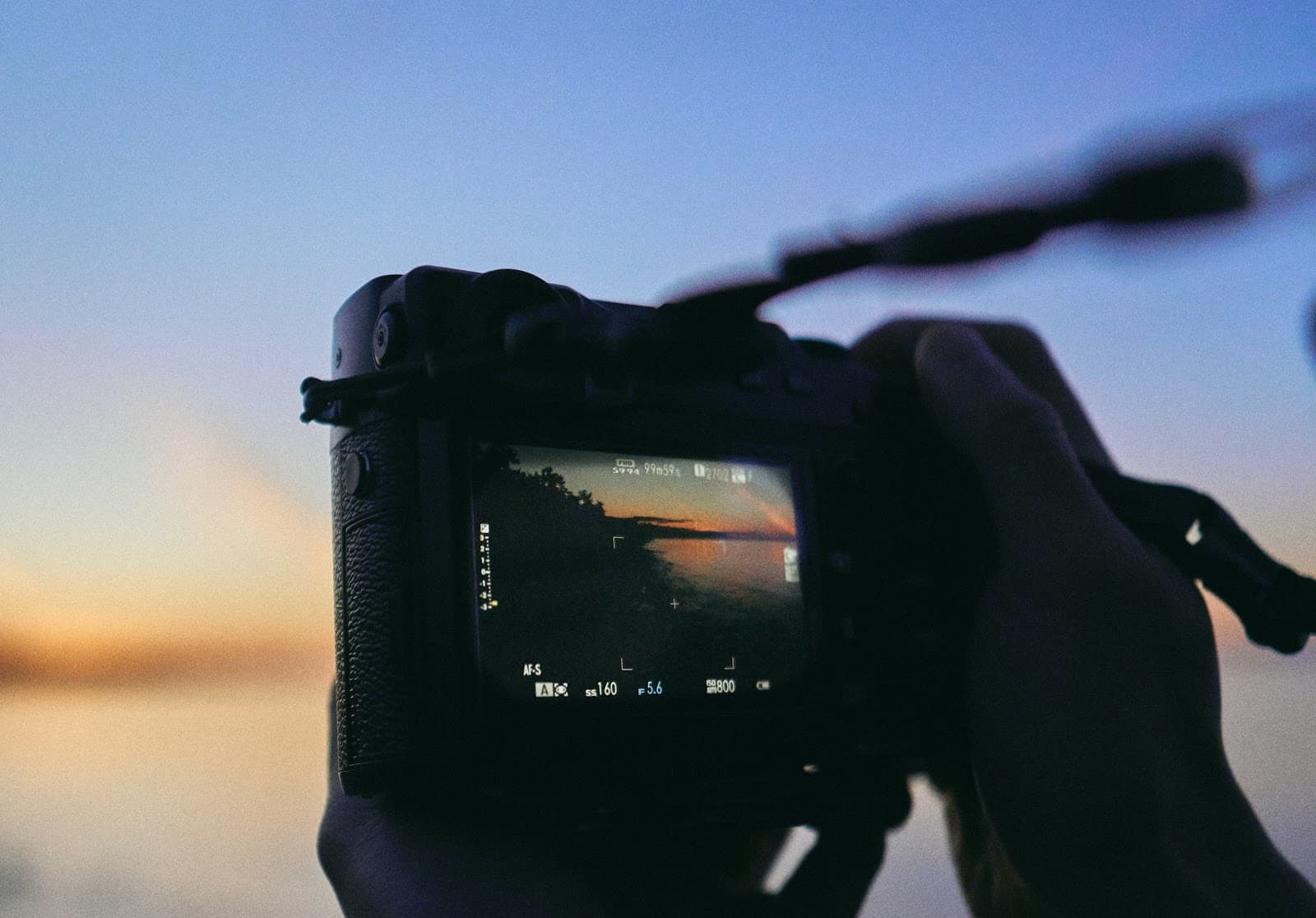 Camera click landscape photo