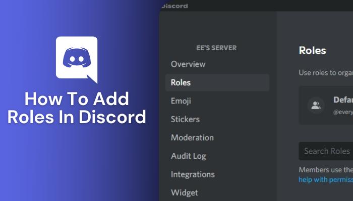How To Add Roles In Discord